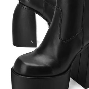 Naked Wolfe Jailbreaker Black Leather Boots